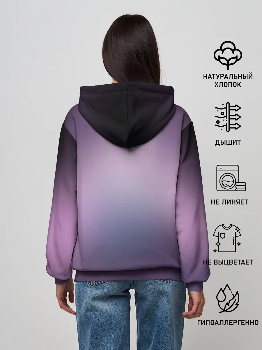 Женское худи / Ноль два неон