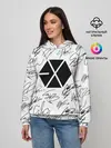 Женское худи / EXO BAND АВТОГРАФЫ