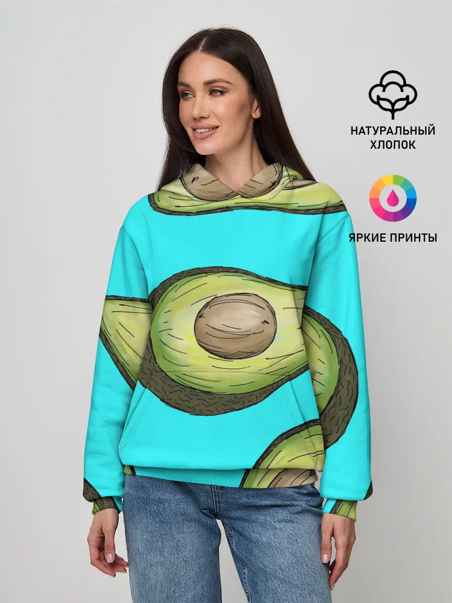 Женское худи / Авокадо