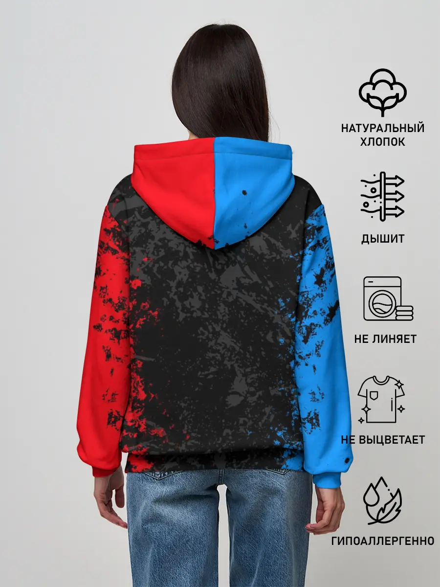 Женское худи / TEAM FORTRESS 2 RED VS BLUE