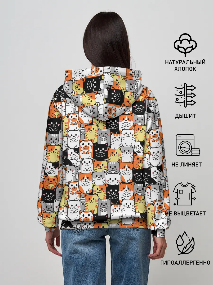 Женское худи / Котики