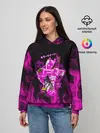 Женское худи / KILLER QUEEN розовое пламя