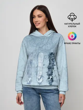 Женское худи / три сноуборда