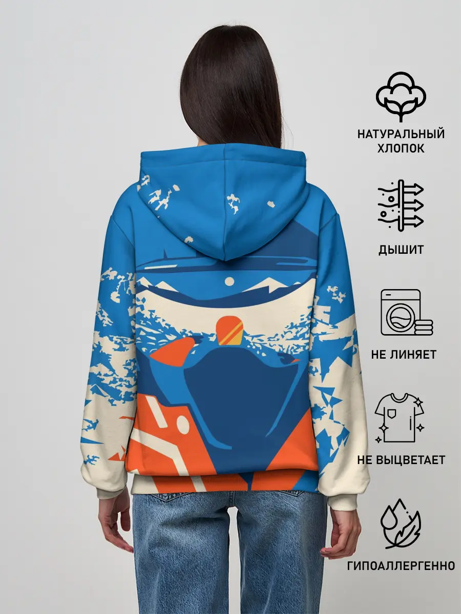 Женское худи / SNOW BOAR DING