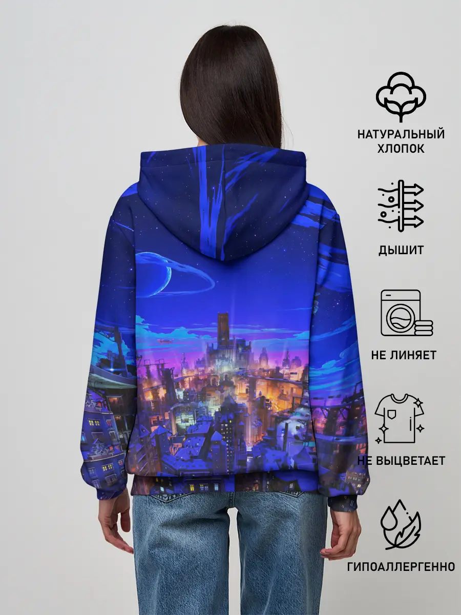 Женское худи / Сказочный город