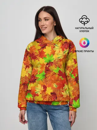 Женское худи / Кленовые листья
