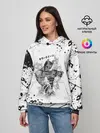 Женское худи / KILLER QUEEN черные брызги