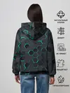 Женское худи / 3D соты BLUE