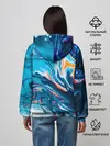 Женское худи / Волны красок