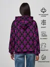 Женское худи / KILLER QUEEN фиолетовый узор