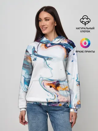 Женское худи / Брызги красок