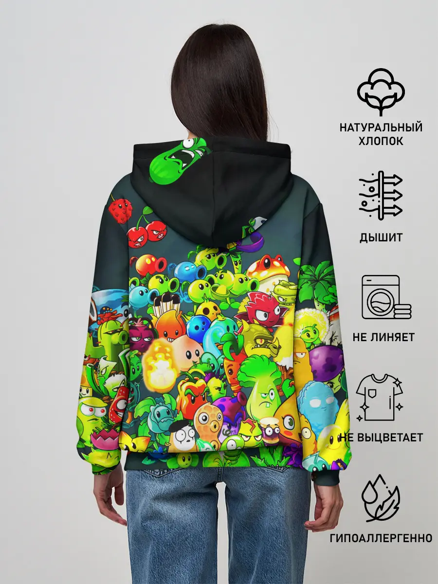 Женское худи / Plants vs. Zombies