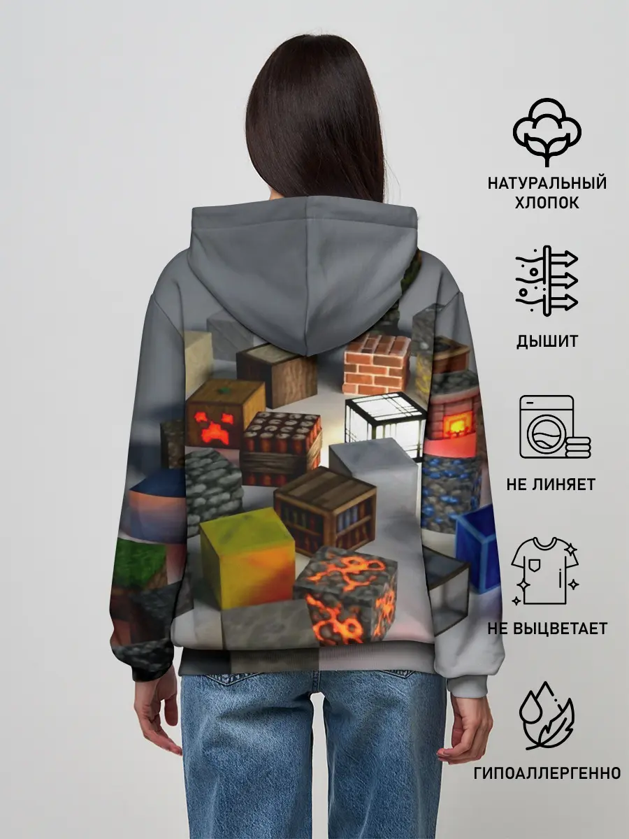Женское худи / MINECRAFT BLOX