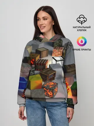 Женское худи / MINECRAFT BLOX