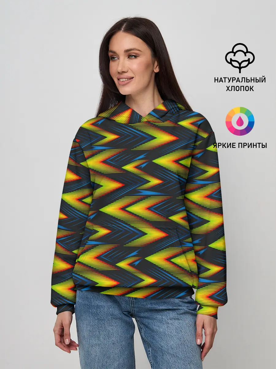 Женское худи / ZigZag