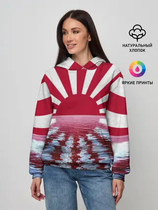 Женское худи / Флаг Восходящего Солнца