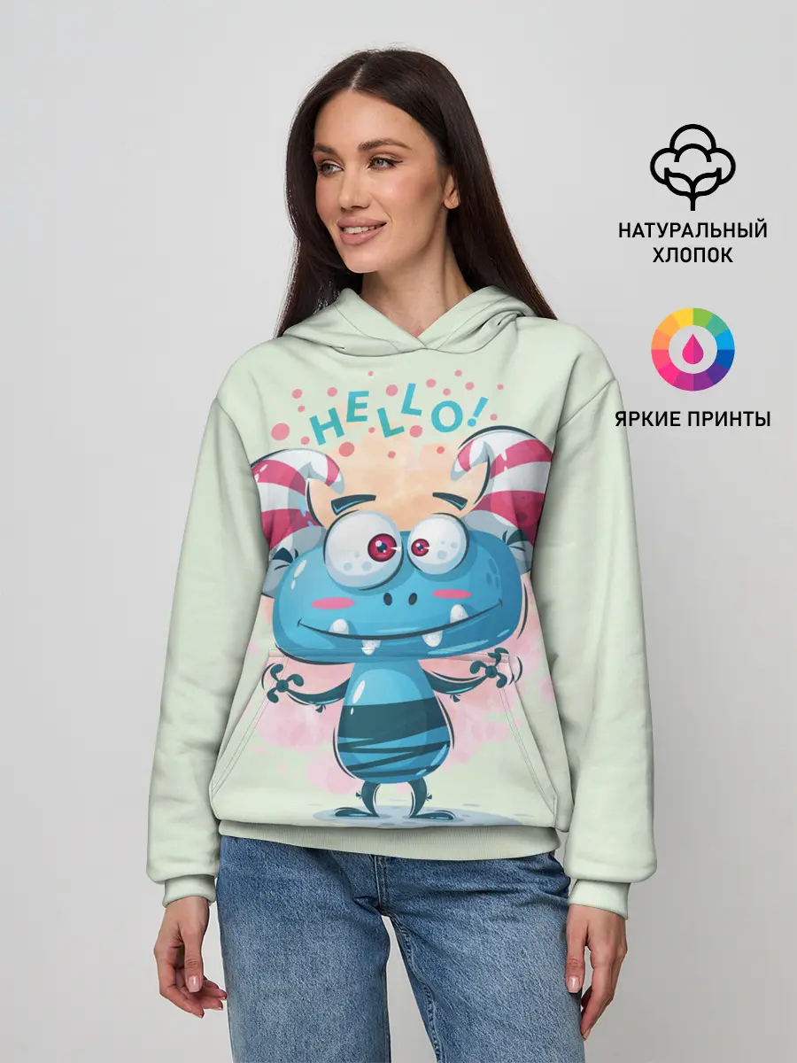 Женское худи / HELLO