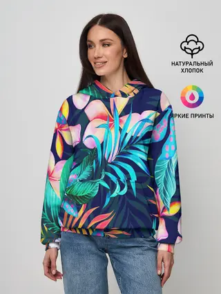 Женское худи / TROPIC FLOWER