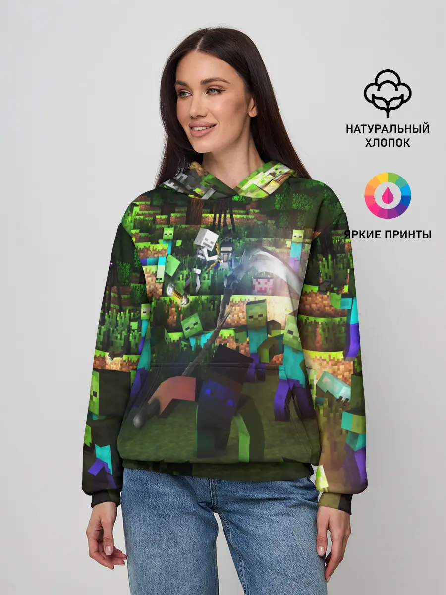 Женское худи / MINECRAFT Creeper
