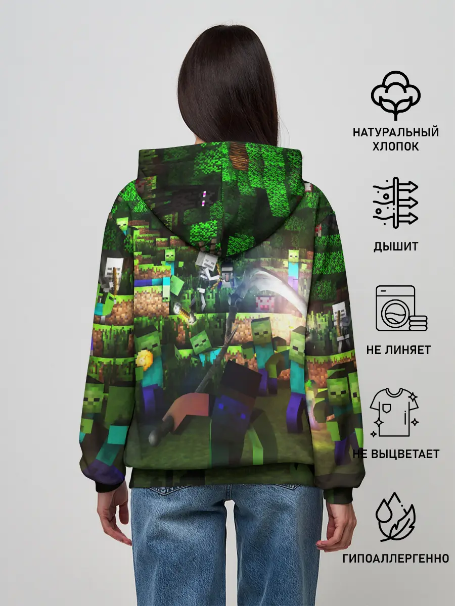 Женское худи / MINECRAFT Creeper