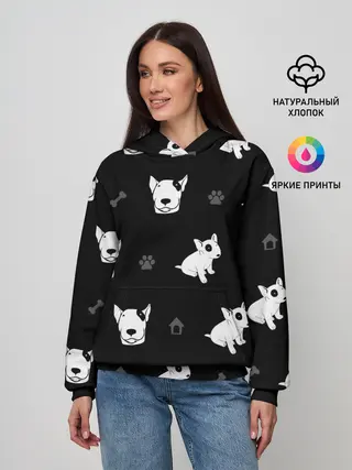 Женское худи / Английский бультерьер