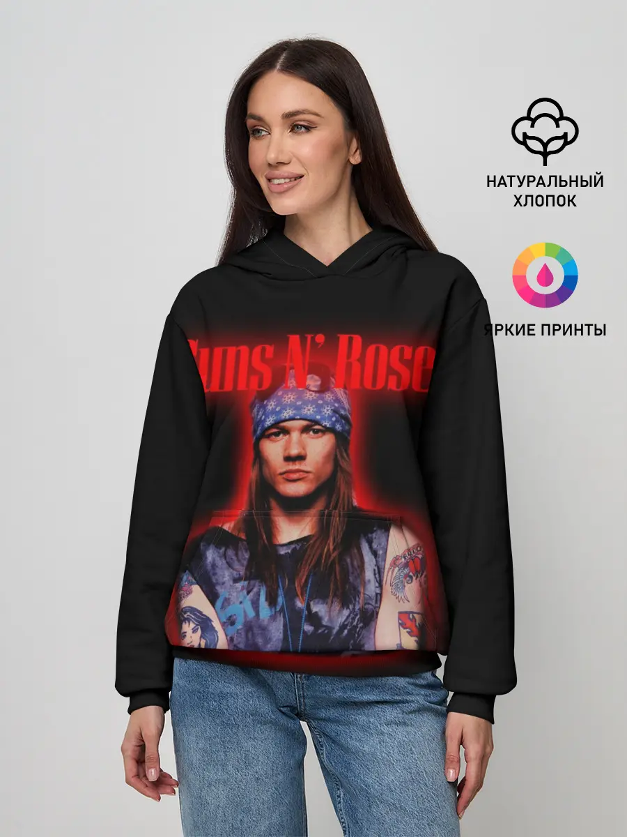 Женское худи / Guns n roses + Спина