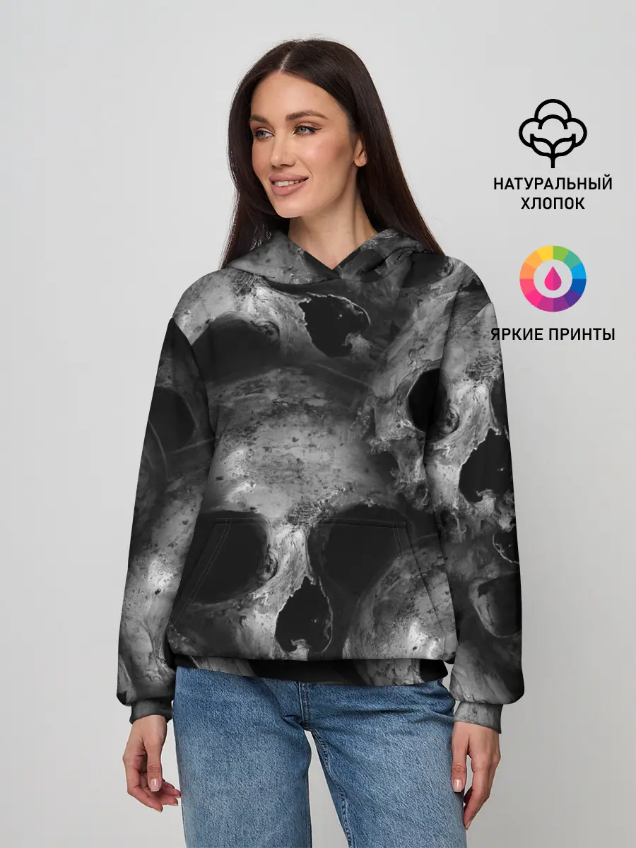 Женское худи / Черепа