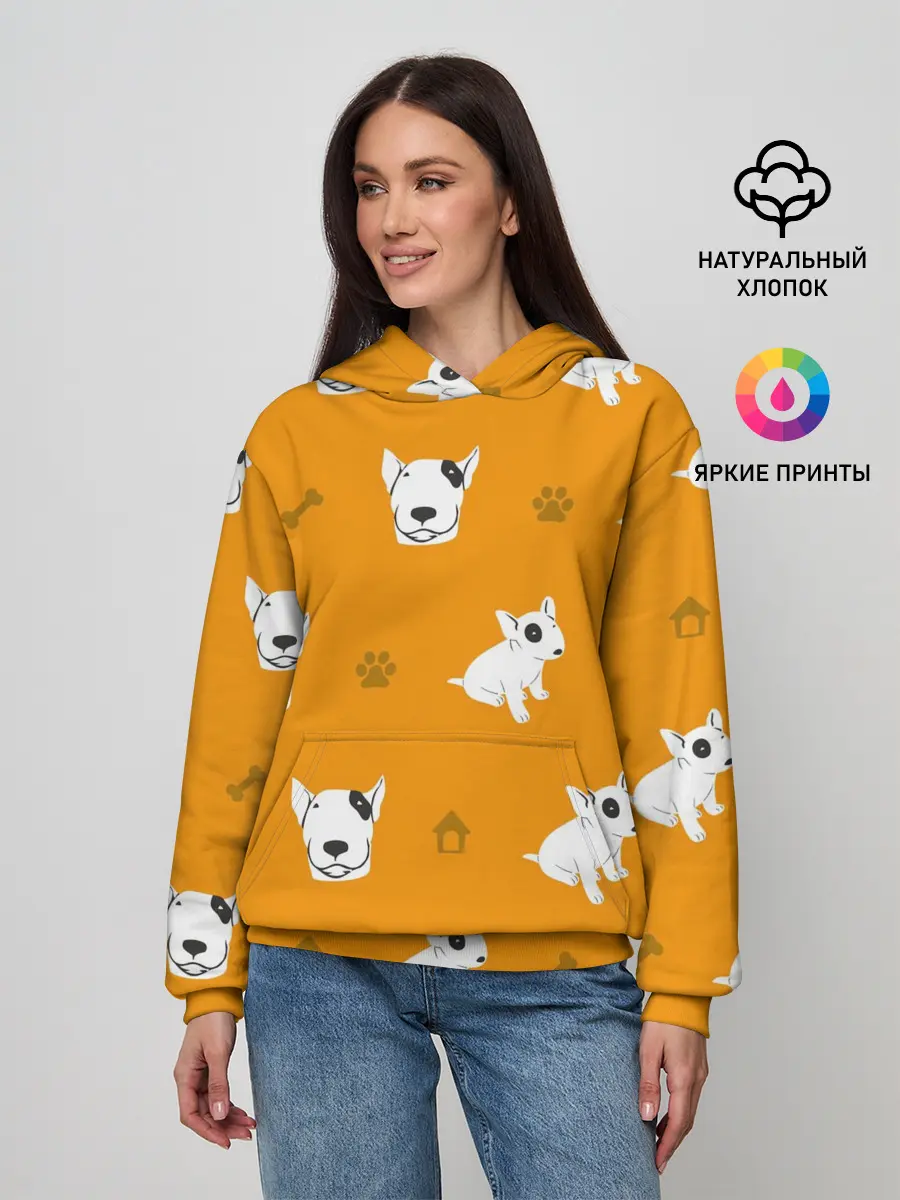 Женское худи / Английский бультерьер