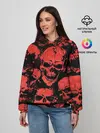 Женское худи / Skulls pattern