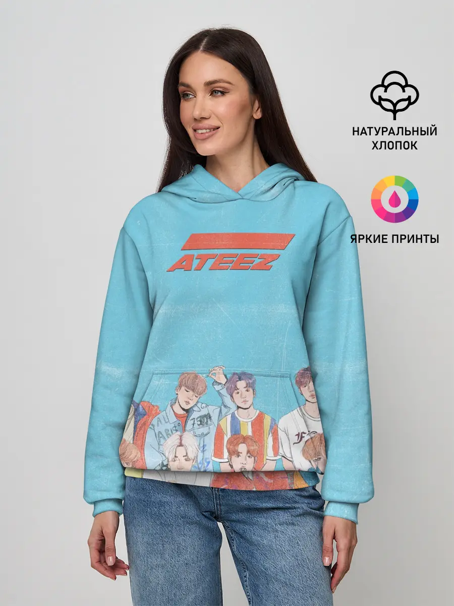 Женское худи / Ateez K-pop