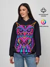 Женское худи / Неоновая ястребиная сова
