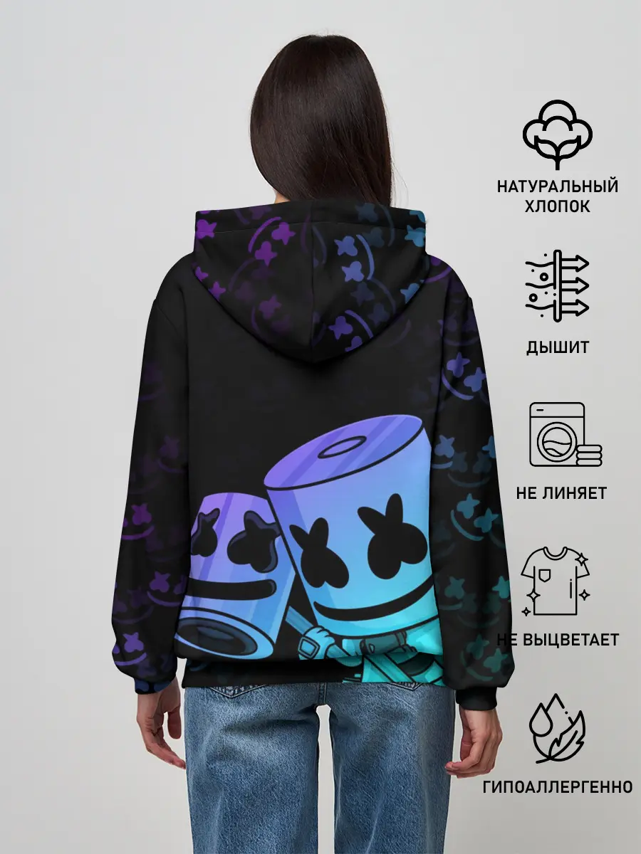 Женское худи / FORTNITE MARSHMELLO