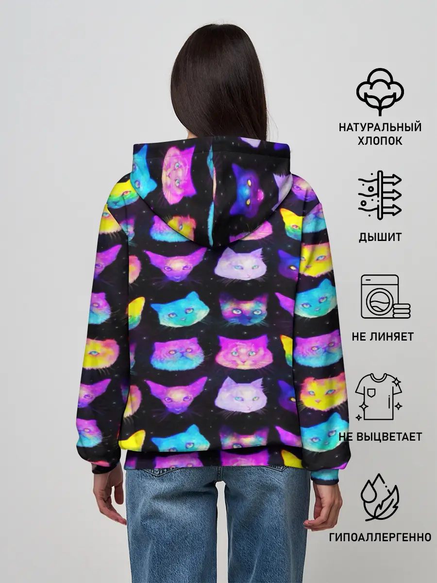 Женское худи / КОТО КОСМОС