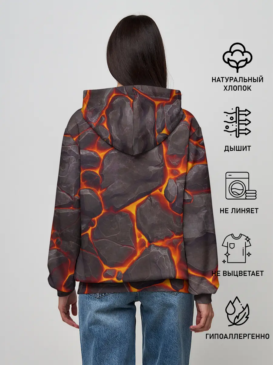 Женское худи / Лава