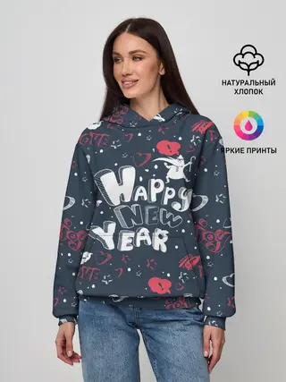 Женское худи / Happy new Year