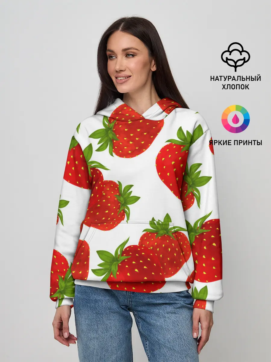 Женское худи / Клубника