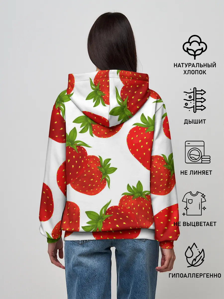 Женское худи / Клубника