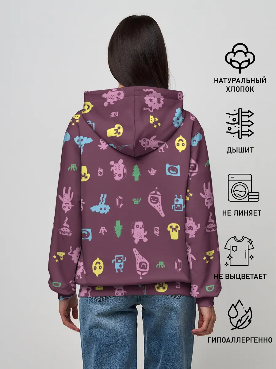 Женское худи / Время приключений Лимонохват
