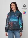Женское худи / Freeze Light digital art
