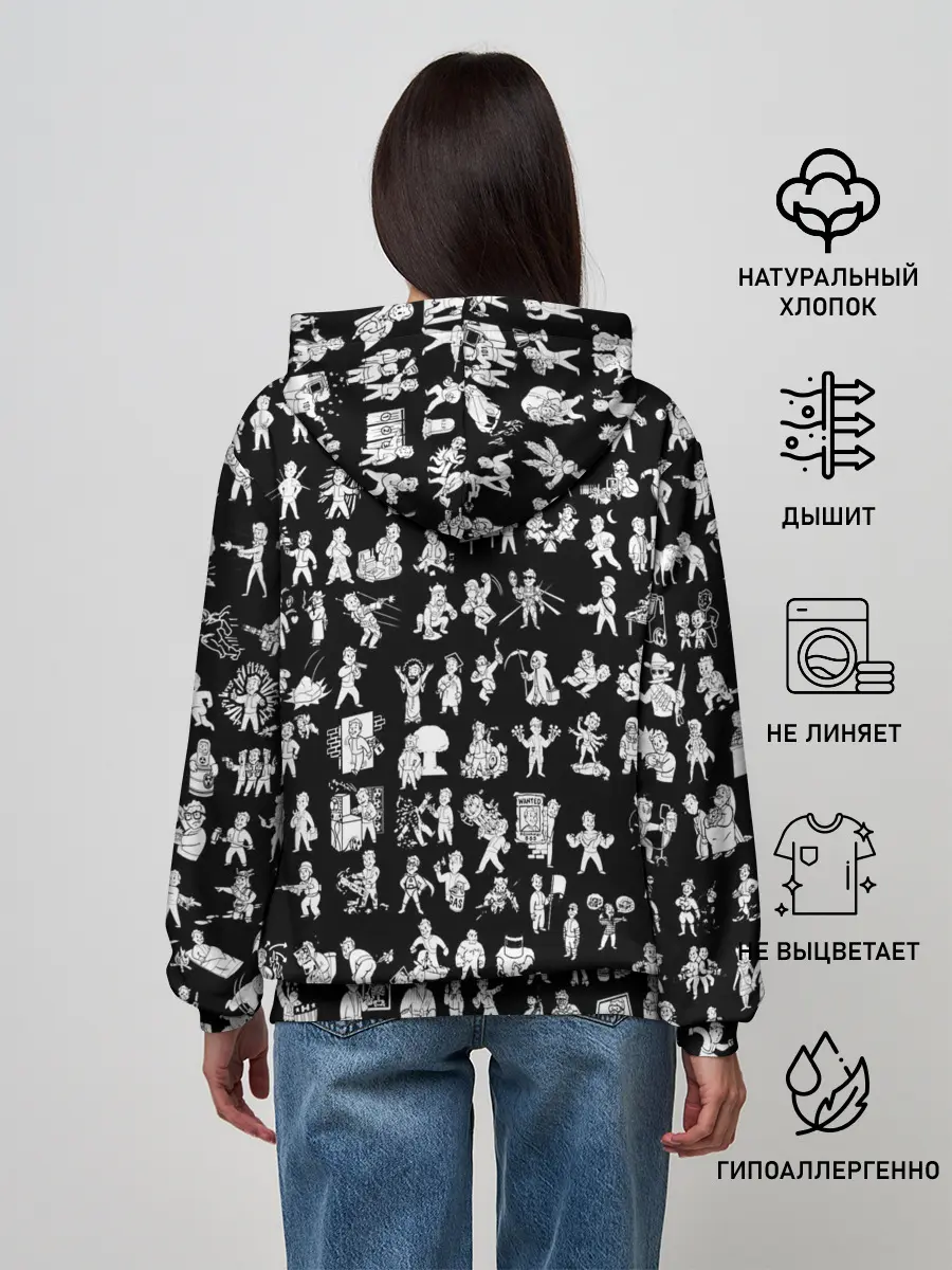 Женское худи / FALLOUT BLACK