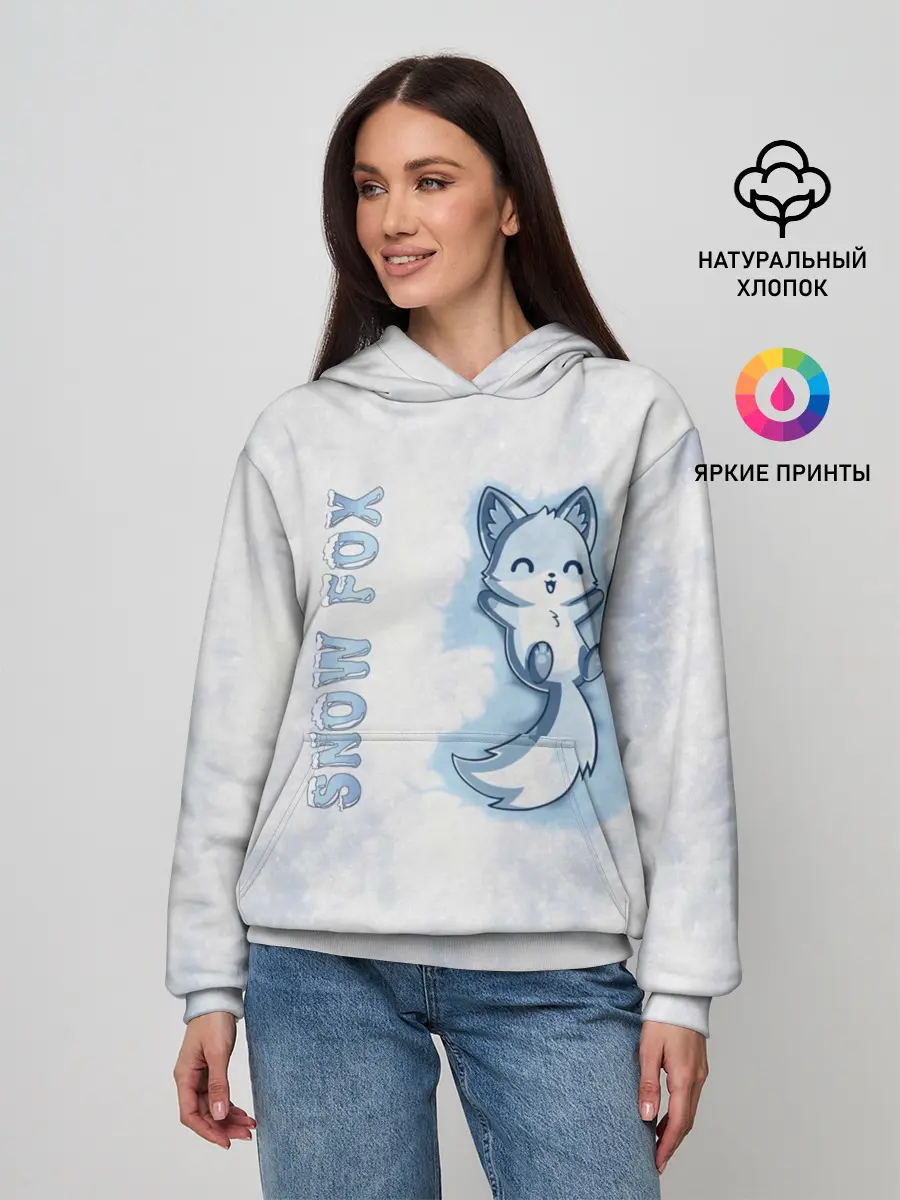 Женское худи / Snow fox