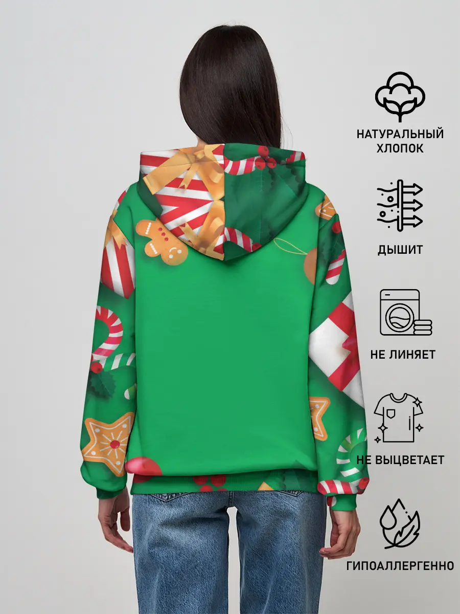 Женское худи / Новогодний Sherlock