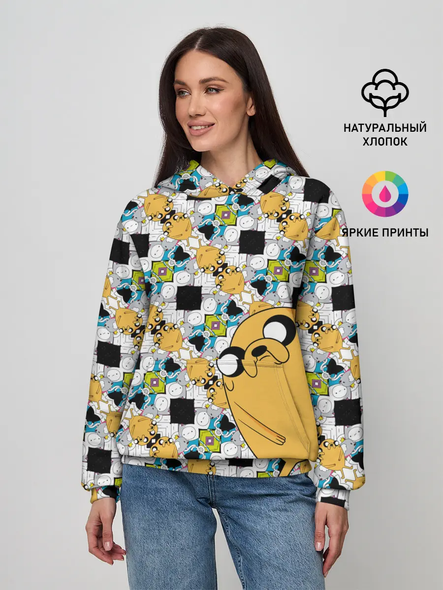 Женское худи / Jake Adventure Time