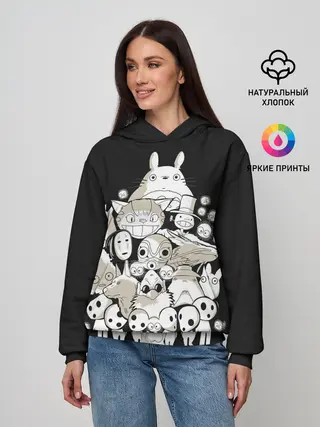 Женское худи / Герои Миядзаки