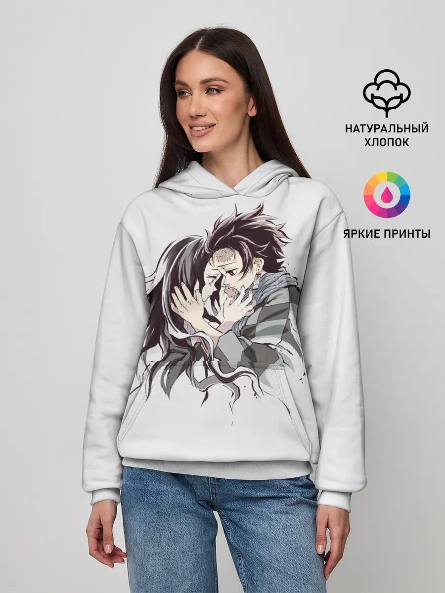 Женское худи / Kimetsu no Yaiba поцелуйчики