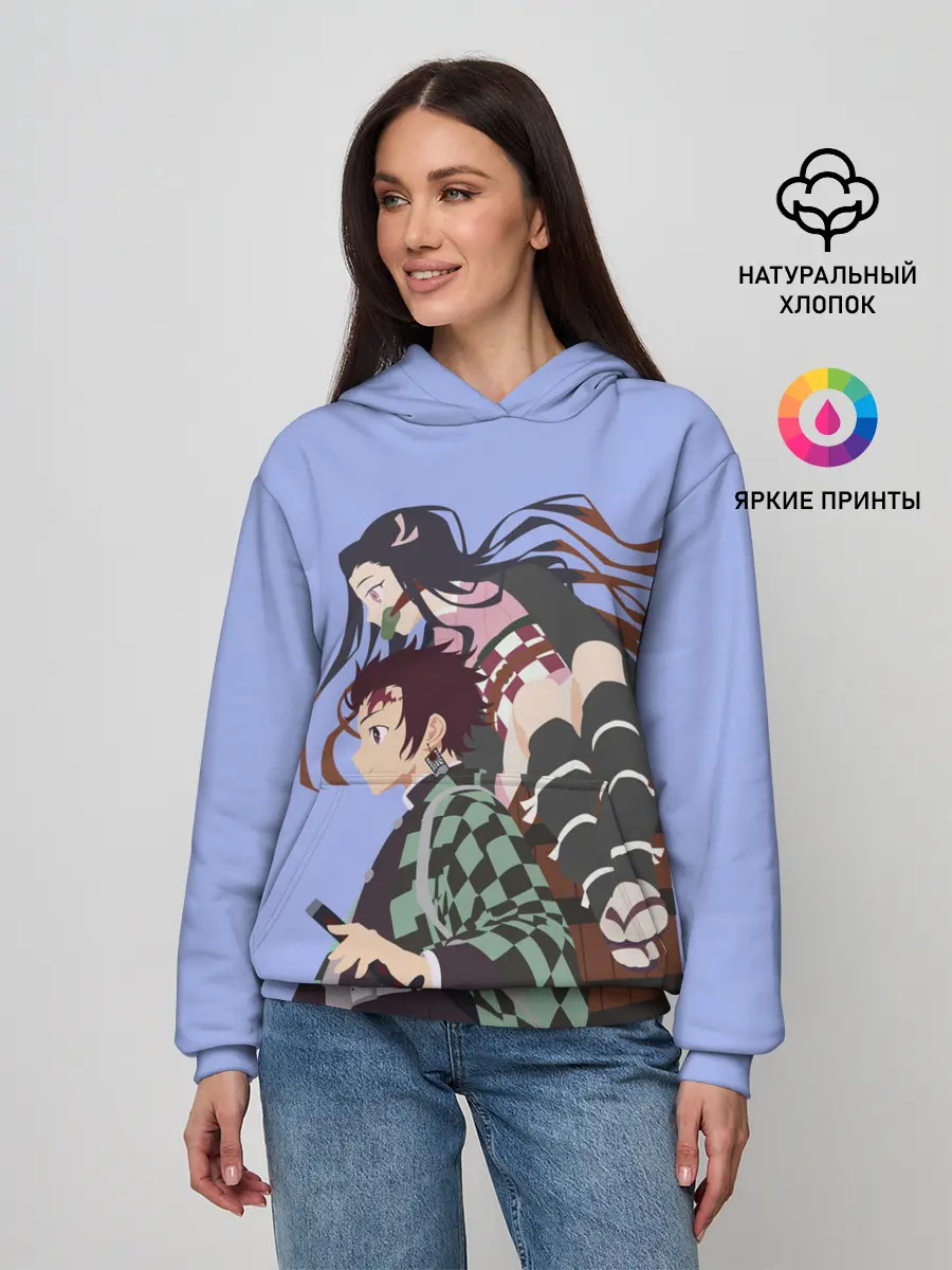 Женское худи / Tanjirou & Nezuko