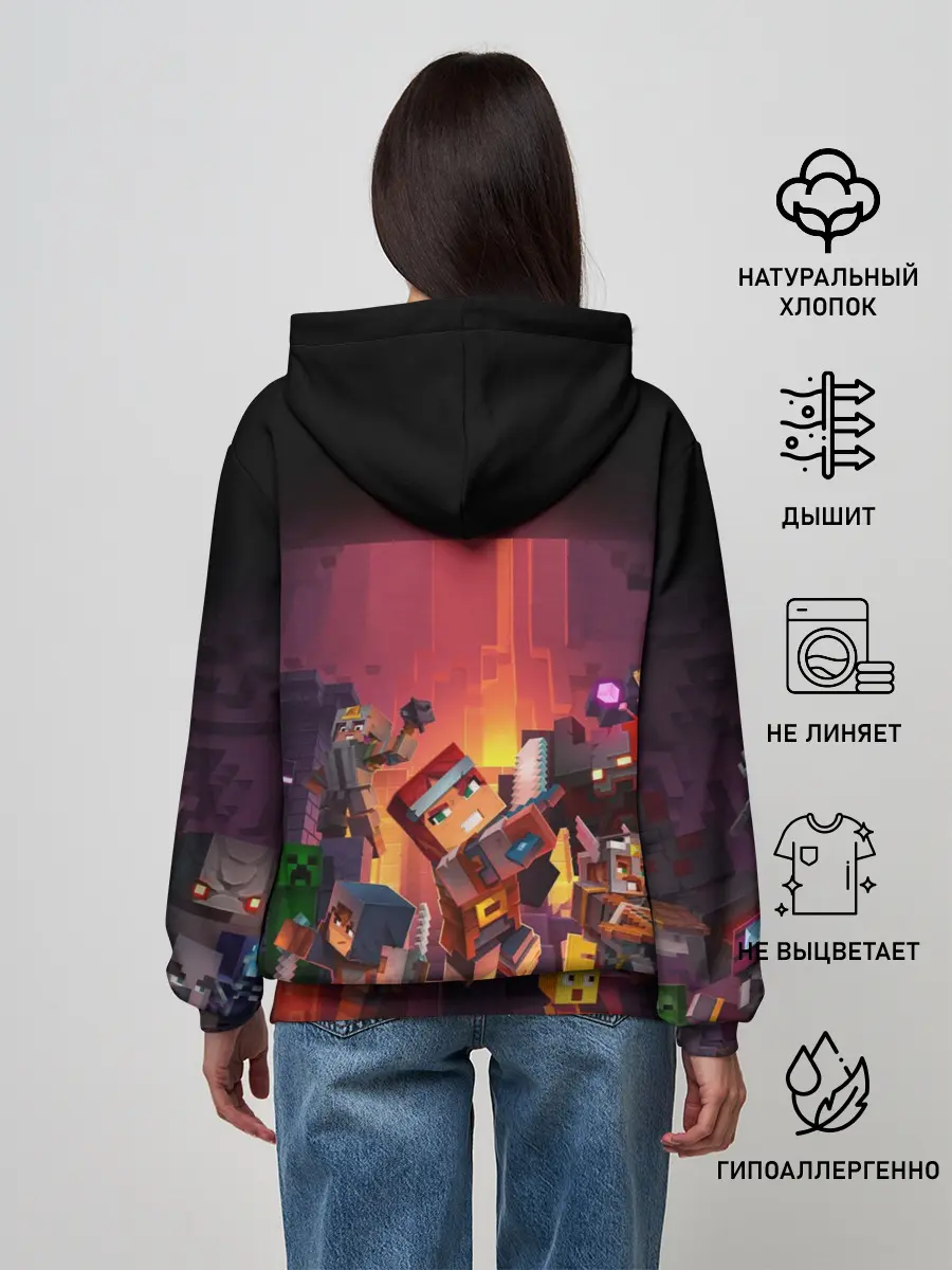 Женское худи / Minecraft Dungeons