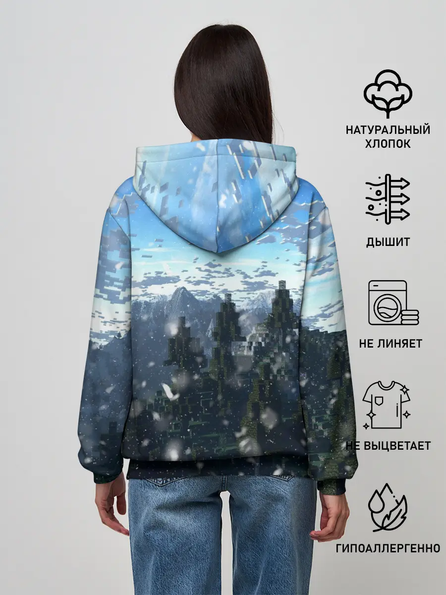 Женское худи / Minecraft / Майнкрафт