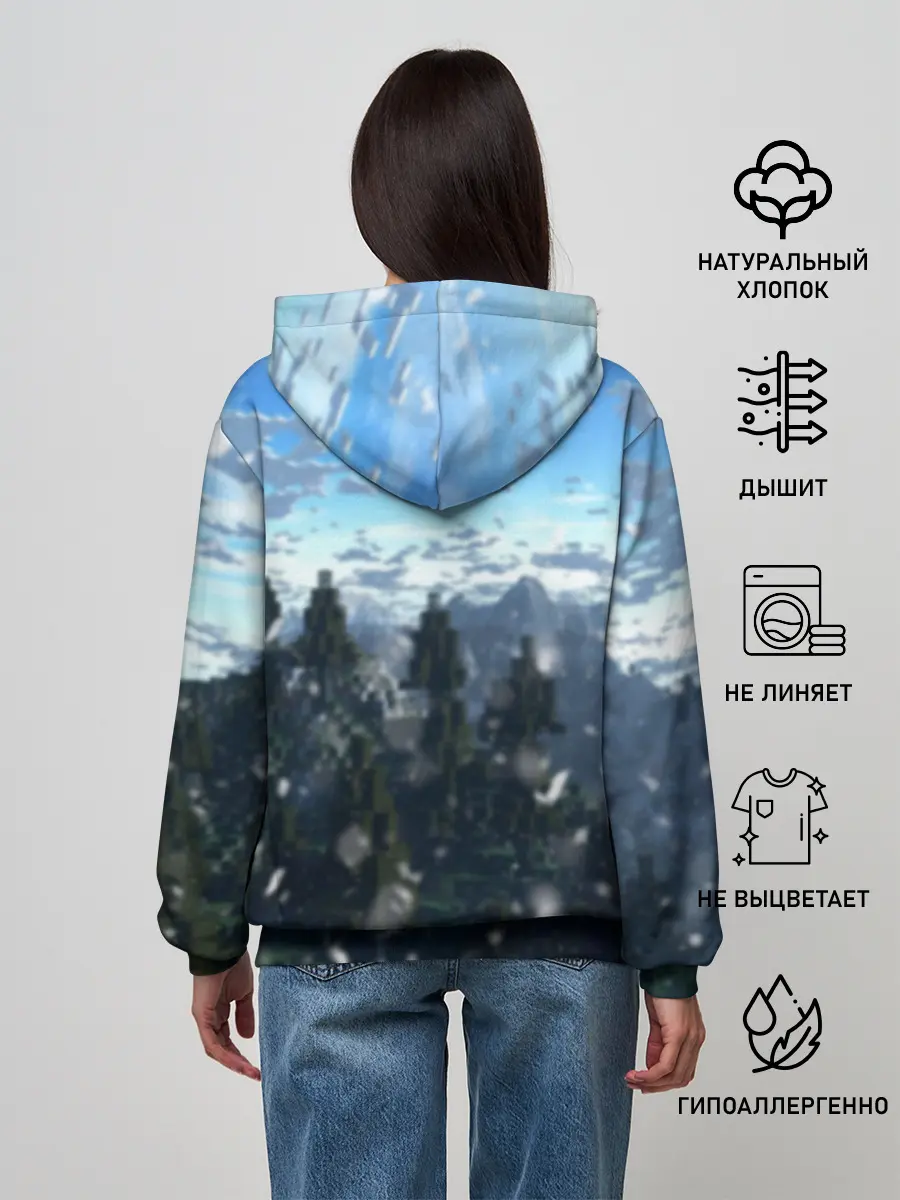 Женское худи / Minecraft / Майнкрафт