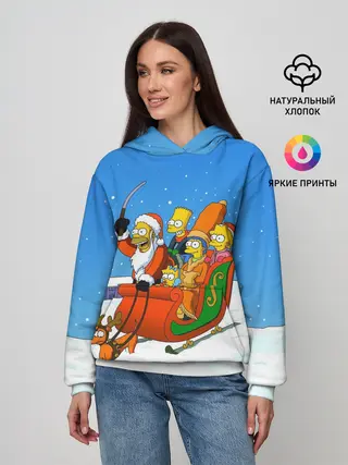 Женское худи / Simpsons New Year
